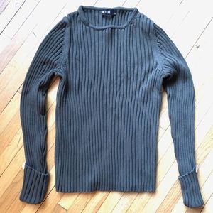ME+EM olive green ribbed sweater US 8 (UK 12)